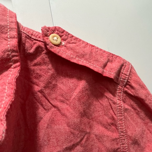Current/Elliott red chambray shirt in size 1 - Picture 4 of 6